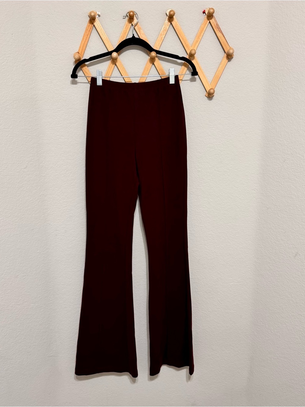 Sablyn Bailey Kick Flare Maroon Tencel Pants Size XS